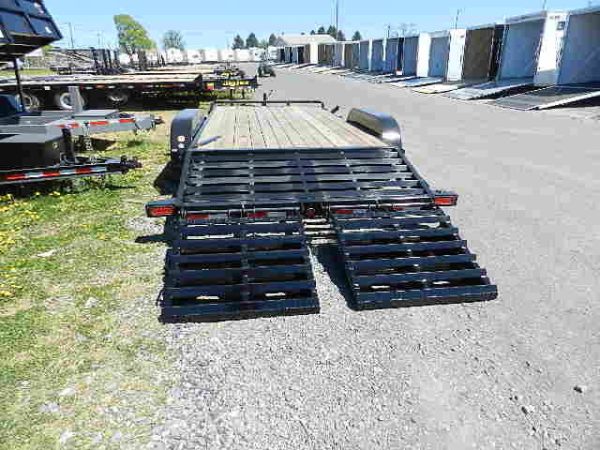 Trailer Low Riders Ramps Big Tex 7 X 18 Low Profile Equipment Trailer Mega Ramps