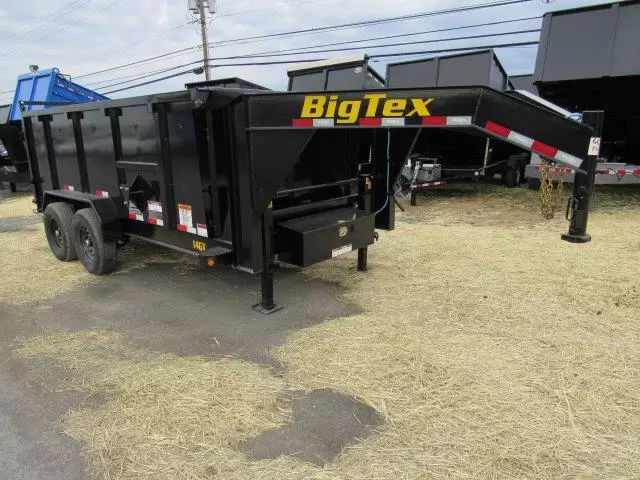 Big Tex 7 x 14 Gooseneck Dump Trailer Solid High Sides 1 Big Tex 7 x 14 Gooseneck Dump Trailer – Solid High Sides