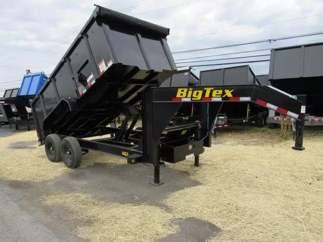 Big Tex 7 x 14 Gooseneck Dump Trailer Solid High Sides 3 Big Tex 7 x 14 Gooseneck Dump Trailer Solid High Sides - Image 3
