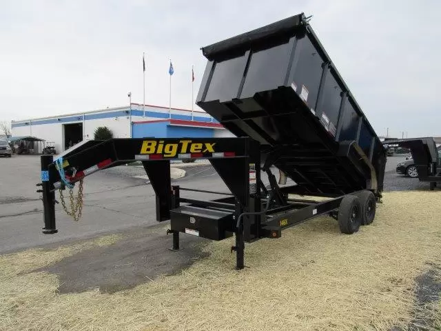 Big Tex 7 x 16 Gooseneck Dump Trailer Solid High Sides 8 Big Tex 7 x 16 Gooseneck Dump Trailer Solid High Sides - Image 8