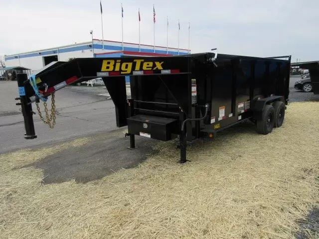 Big Tex 7 x 16 Gooseneck Dump Trailer Solid High Sides 1 Big Tex 7 x 16 Gooseneck Dump Trailer – Solid High Sides