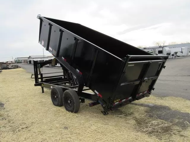 Big Tex 7 x 16 Gooseneck Dump Trailer Solid High Sides 6 Big Tex 7 x 16 Gooseneck Dump Trailer Solid High Sides - Image 6