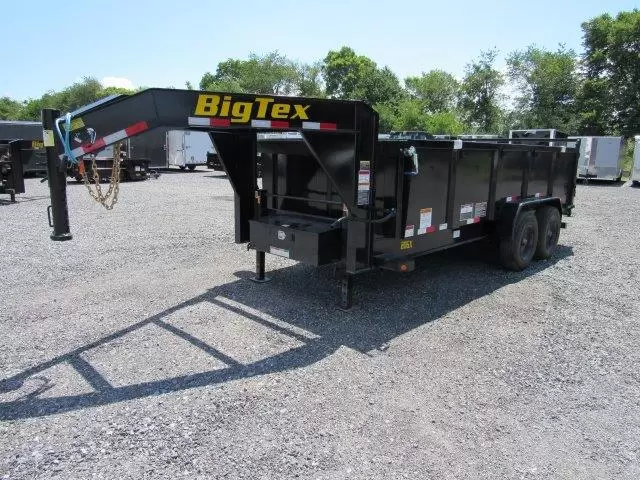 Big Tex 7 x 16 Gooseneck Dump Trailer 10K Axles 4 Big Tex 7 x 16 Gooseneck Dump Trailer 10K Axles - Image 4