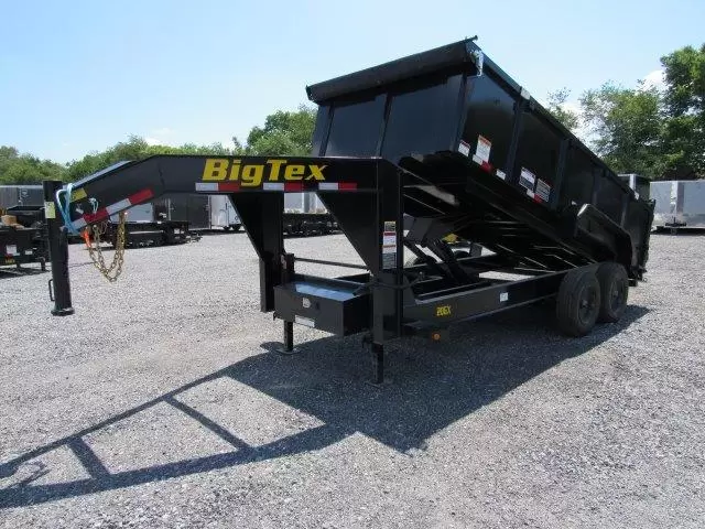 Big Tex 7 x 16 Gooseneck Dump Trailer 10K Axles 8 Big Tex 7 x 16 Gooseneck Dump Trailer 10K Axles - Image 8