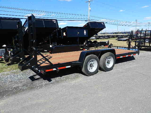 BWise 7 x 18 Heavy Duty Equipment Trailer Ladder Ramps 2 BWise 7 x 18 Heavy Duty Equipment Trailer Ladder Ramps - Image 2