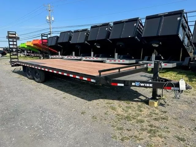 BWise 8.5 x 24 Deckover Equipment Trailer Ladder Ramps 1 BWise 8.5 x 24 Deckover Equipment Trailer Ladder Ramps