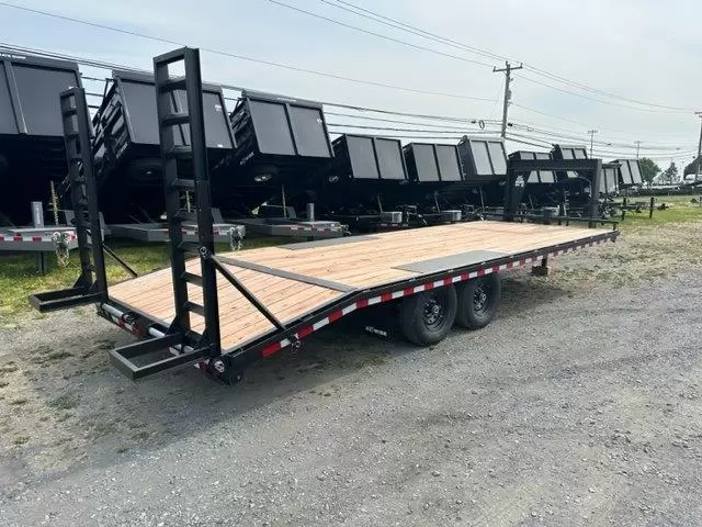 BWise 8.5 x 24 Gooseneck Equipment Trailer Ladder Ramps 4 BWise 8.5 x 24 Gooseneck Equipment Trailer Ladder Ramps - Image 4
