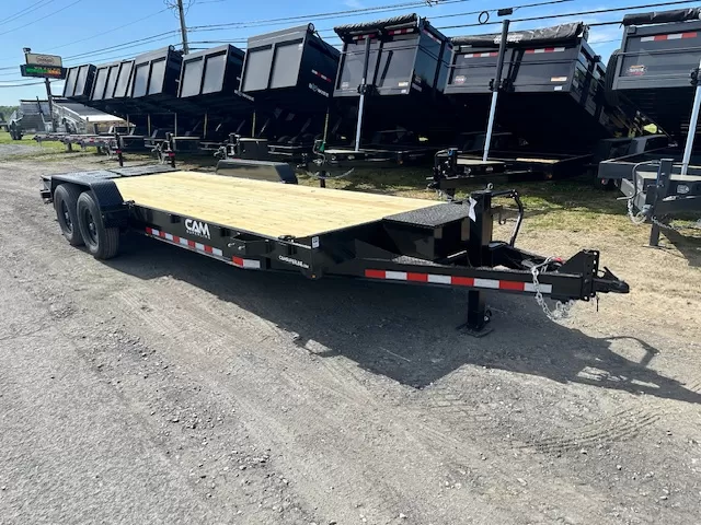 CAM Superline 7 x 22 Equipment Trailer Super Ramps 1 CAM Superline 7 x 22 Equipment Trailer – Super Ramps