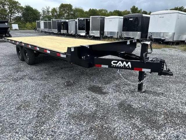 CAM Superline 8.5 x 20 Deckover Equipment Trailer Slide Out Ramps 1 CAM Superline 8.5 x 20 Deckover Equipment Trailer Slide Out Ramps