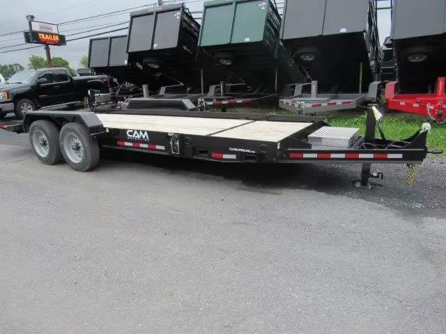 CAM Superline 7 x 20 Equipment Trailer Split Tilt 1 CAM Superline 7 x 20 Equipment Trailer Split Tilt