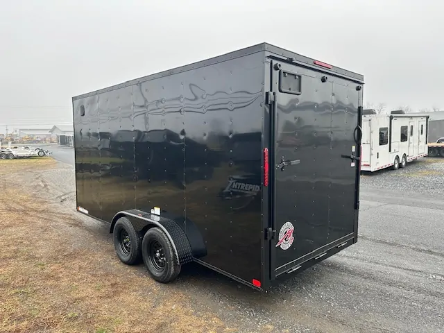 Homesteader 7 x 16 V-Nose Enclosed Cargo Trailer – Black Trim 2 Homesteader 7 x 16 V-Nose Enclosed Cargo Trailer – Black Trim - Image 2