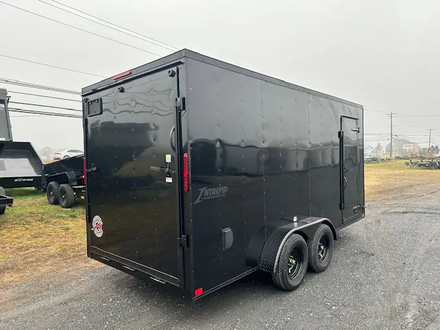 Homesteader 7 x 16 V-Nose Enclosed Cargo Trailer – Black Trim 4 Homesteader 7 x 16 V-Nose Enclosed Cargo Trailer – Black Trim - Image 4