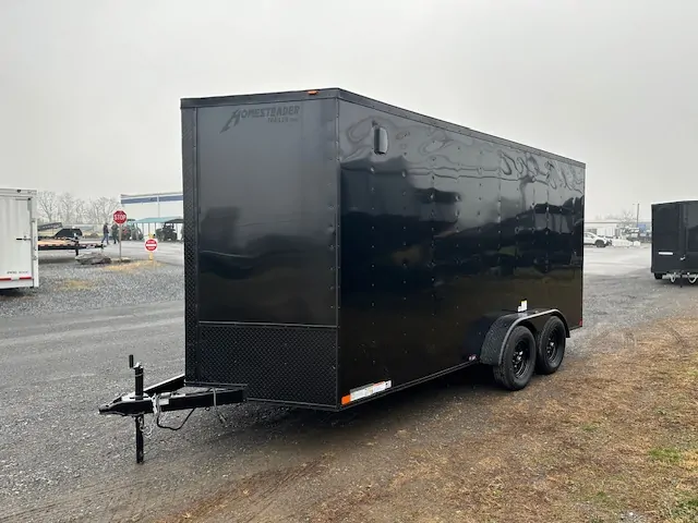 Homesteader 7 x 16 V-Nose Enclosed Cargo Trailer – Black Trim 6 Homesteader 7 x 16 V-Nose Enclosed Cargo Trailer – Black Trim - Image 6