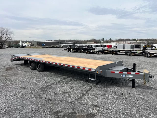 BWise 8 x 28 Deckover Equipment Trailer Full Width Ramps 7 BWise 8 x 28 Deckover Equipment Trailer Full Width Ramps - Image 7