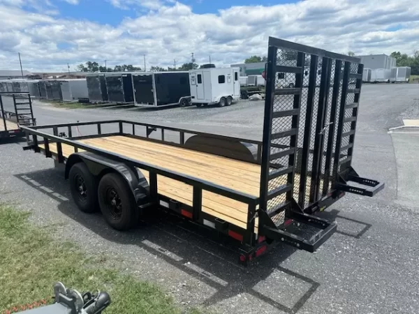 Big Tex 7 X 18 Landscape Utility Trailer – Split Ramp Gate