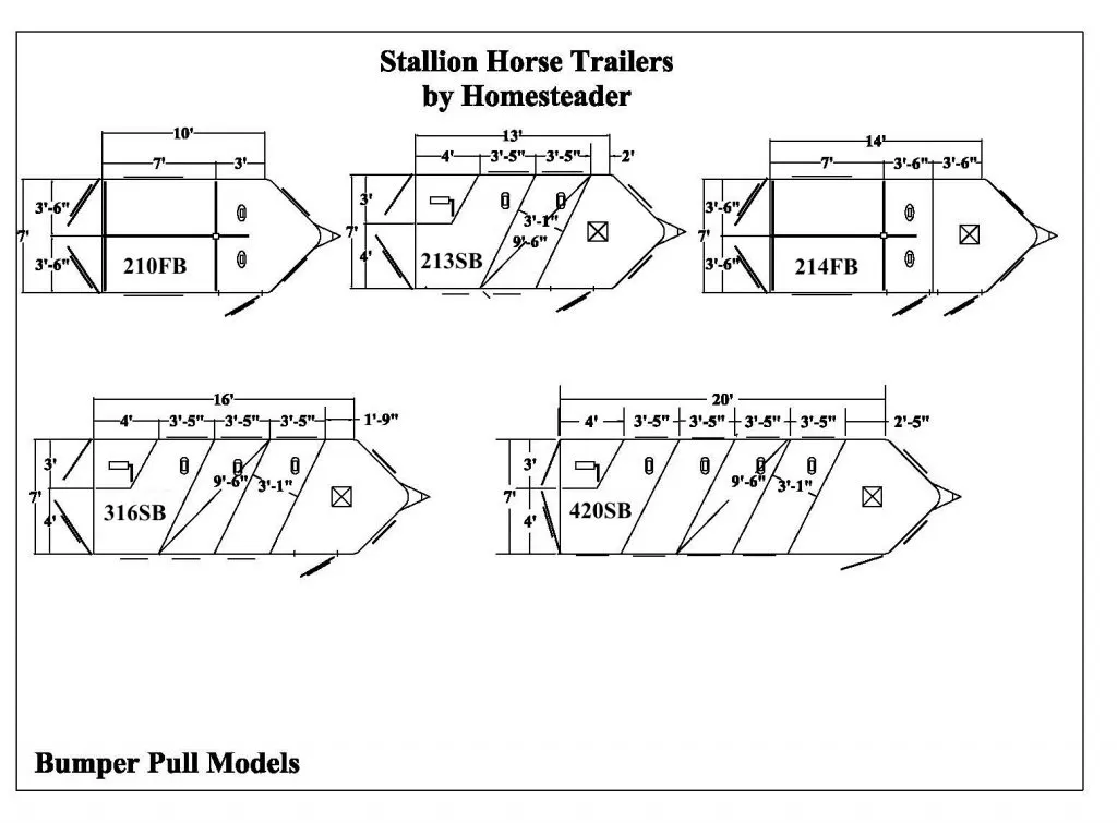 Homesteader Stallion 2 Horse Pull Trailer Front Loading 10 Homesteader Stallion 2 Horse Pull Trailer Front Loading - Image 10
