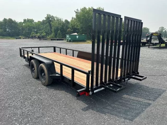 BWise 7 x 18 Equipment Trailer – Split Landscape Ramp 2 BWise 7 x 18 Equipment Trailer – Split Landscape Ramp - Image 2