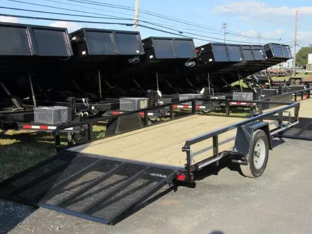 Cam Superline 7 x 12 Landscape Utility Trailer – Rear Landscape Gate 2 Cam Superline 7 x 12 Landscape Utility Trailer – Rear Landscape Gate - Image 2