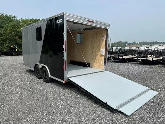 Car Mate 8.5 x 16 Custom Enclosed V-Nose Cargo Trailer 2 Car Mate 8.5 x 16 Custom Enclosed V-Nose Cargo Trailer - Image 2