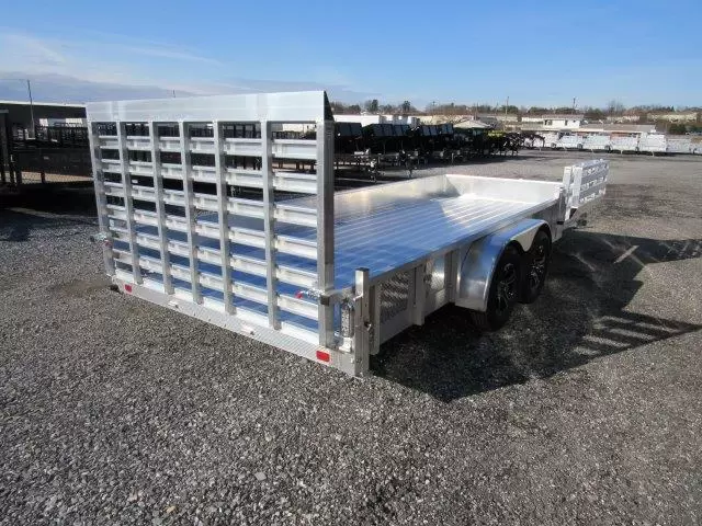 Sport Haven 7×18 Aluminum Landscape Trailer Side ATV Ramp 2 Sport Haven 7×18 Aluminum Landscape Trailer Side ATV Ramp - Image 2