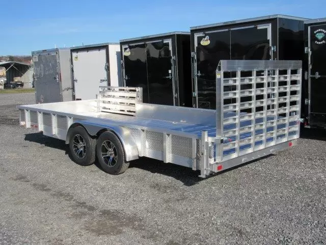 Sport Haven 7×18 Aluminum Landscape Trailer Side ATV Ramp 1 Sport Haven 7×18 Aluminum Landscape Trailer Side ATV Ramp