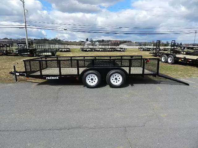 Premier 6.4 x 14 Landscape Utility Trailer – High Mesh Sides 4 Premier 6.4 x 14 Landscape Utility Trailer – High Mesh Sides - Image 4