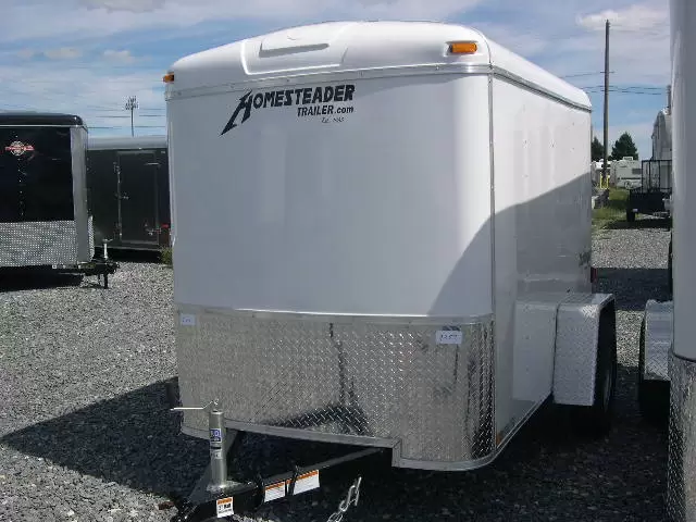 Homesteader 5 x 8 Enclosed Cargo Trailer Single Rear Door 1 Homesteader 5 x 8 Enclosed Cargo Trailer Single Rear Door