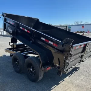 CAM Superline 7 x 12 HD Low Profile Dump Trailer Scissor Lift