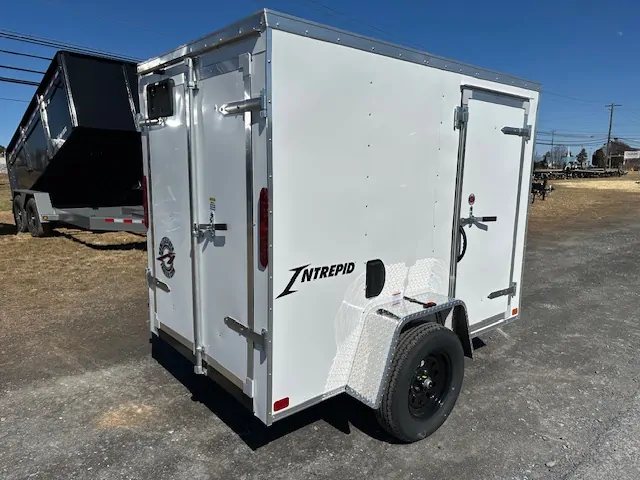 Homesteader 5 x 8 Enclosed V Nose Cargo Trailer Barn Doors 2 Homesteader 5 x 8 Enclosed V Nose Cargo Trailer Barn Doors - Image 2