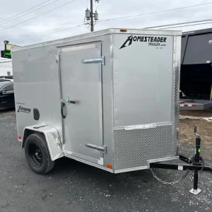 Homesteader 5 x 8 Enclosed V Nose Cargo Trailer Ramp Door