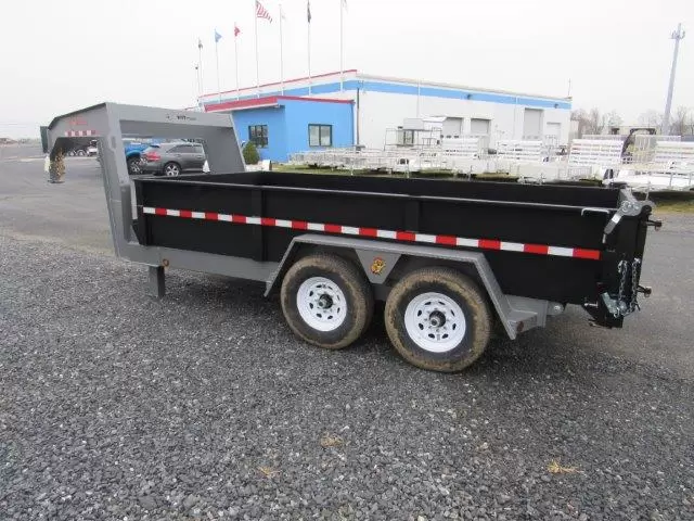 BWise 7 x 14 Gooseneck Dump Trailer – Combo Gate & Ramps 2 BWise 7 x 14 Gooseneck Dump Trailer – Combo Gate & Ramps - Image 2