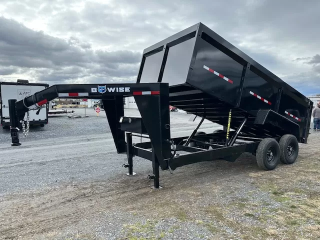 BWise 7 x 16 Gooseneck Dump Trailer – High Sides 5 BWise 7 x 16 Gooseneck Dump Trailer – High Sides - Image 5