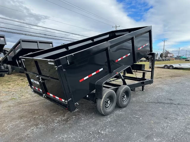 BWise 7 x 16 Gooseneck Dump Trailer – High Sides 2 BWise 7 x 16 Gooseneck Dump Trailer – High Sides - Image 2