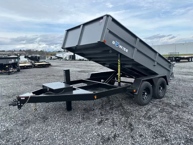 BWise 7 x 12 Low Profile Dump Trailer – Hydraulic Jack 4 BWise 7 x 12 Low Profile Dump Trailer – Hydraulic Jack - Image 4