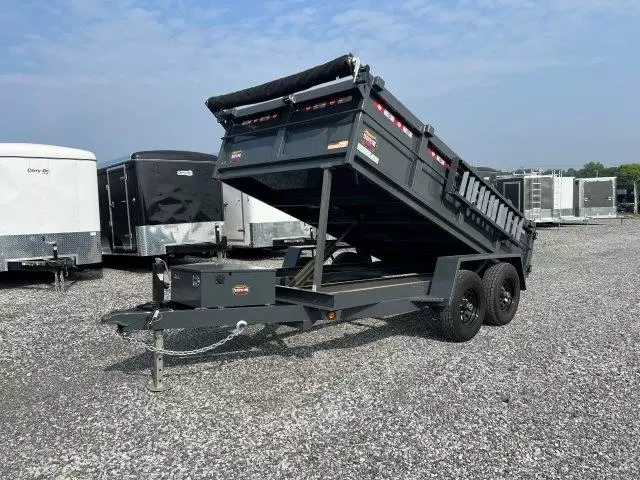 Covered Wagon 6 x 12 Prospector Dump Trailer Ladder Ramps 3 Covered Wagon 6 x 12 Prospector Dump Trailer Ladder Ramps - Image 3
