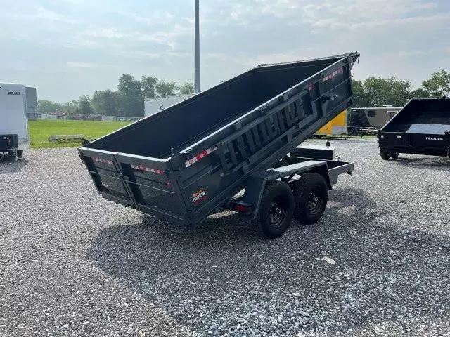 Covered Wagon 6 x 12 Prospector Dump Trailer Ladder Ramps 5 Covered Wagon 6 x 12 Prospector Dump Trailer Ladder Ramps - Image 5