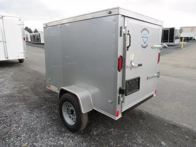 Diamond Cargo 4 x 6 Enclosed Cargo Trailer – Single Rear Door 2 Diamond Cargo 4 x 6 Enclosed Cargo Trailer – Single Rear Door - Image 2