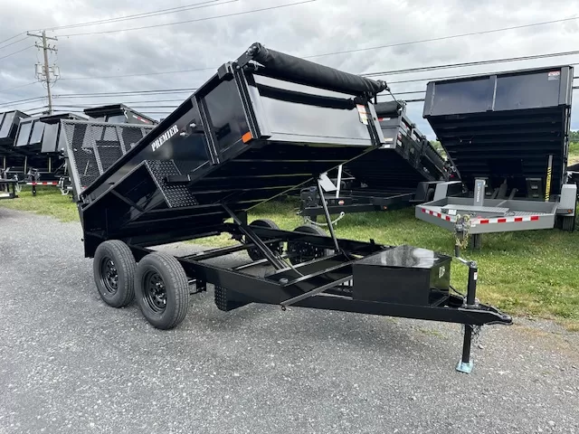Premier 6 x 10 Low Profile Dump Trailer Landscape Ramp 1 Premier 6 x 10 Low Profile Dump Trailer Landscape Ramp