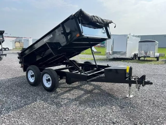 Premier 6 x 10 Low Profile Dump Trailer Ladder Ramps 1 Premier 6 x 10 Low Profile Dump Trailer Ladder Ramps