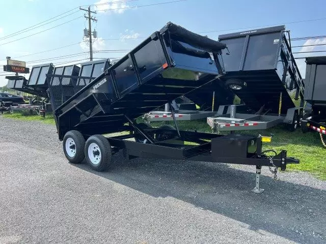 Premier 6 x 12 Low Profile Dump Trailer Landscape Ramp 1 Premier 6 x 12 Low Profile Dump Trailer Landscape Ramp