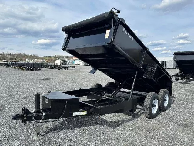 Premier 6 x 12 Low Profile Dump Trailer Ladder Ramps 2 Premier 6 x 12 Low Profile Dump Trailer Ladder Ramps - Image 2