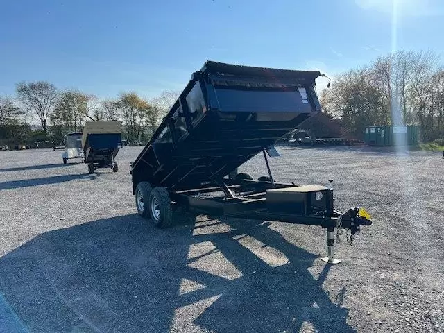 Premier 7 x 12 Low Profile Dump Trailer Combo Gate and Ramps 1 Premier 7 x 12 Low Profile Dump Trailer Combo Gate and Ramps