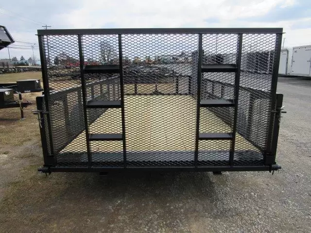 Premier 7 x 16 Landscape Utility Trailer – Mesh Sides & ATV Ramp 2 Premier 7 x 16 Landscape Utility Trailer – Mesh Sides & ATV Ramp - Image 2