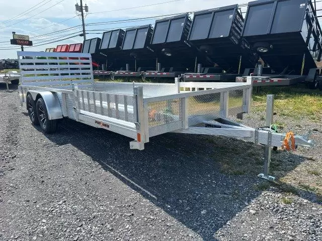 Sport Haven 7×18 Aluminum Utility Trailer ATV Ramps 1 Sport Haven 7×18 Aluminum Utility Trailer ATV Ramps