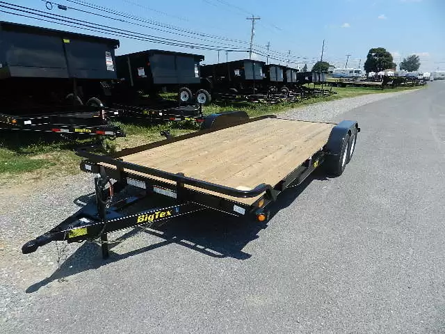 Big Tex 7 x 20 Open Car Hauler Slide Out Ramps 1 Big Tex 7 x 20 Open Car Hauler Slide Out Ramps