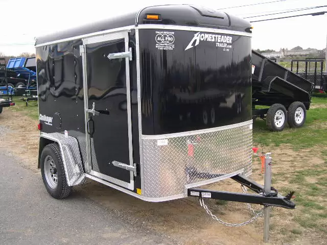 Homesteader 5 x 8 Enclosed Cargo Trailer Ramp Door 1 Homesteader 5 x 8 Enclosed Cargo Trailer Ramp Door