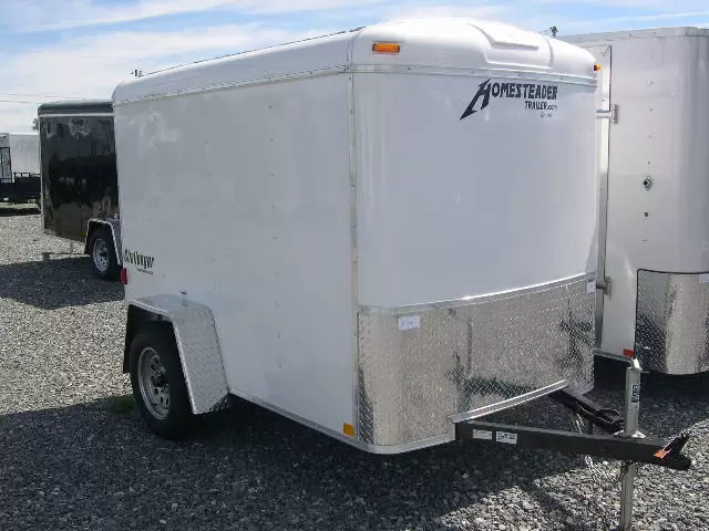 Homesteader 5 x 8 Enclosed Cargo Trailer – Single Rear Door 1 Homesteader 5 x 8 Enclosed Cargo Trailer – Single Rear Door